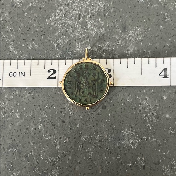 Custom 10K Gold Ancient Coin Pendant - Picture 6 of 7